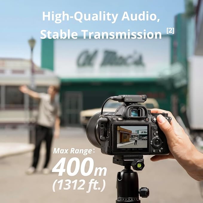 DJI Mic Mini (2 TX + 1 RX + Charging Case), Wireless Lavalier Microphone for iPhone/Camera/Android, Ultralight, Detail-Rich Audio, 48h Use, Noise Cancelling, Automatic Limiting, Vlog, Streaming
