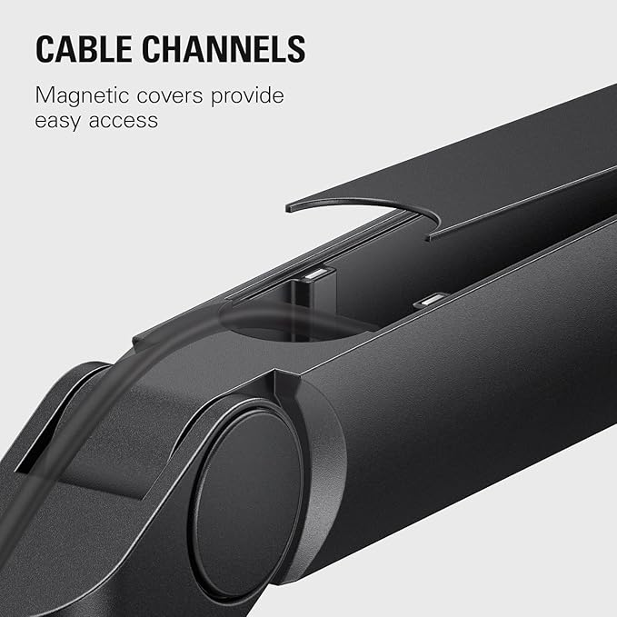 Elgato Wave Mic Arm LP - Premium Low Profile Microphone Arm with Cable Management Channels, Desk Clamp, Versatile Mounting, and Fully Adjustable – For Podcasting, Streaming, Gaming, and Home Office