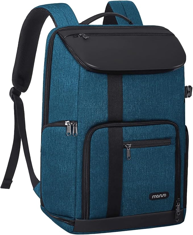 MOSISO Camera Backpack, DSLR/SLR/Mirrorless Large Men/Women Photography Camera Bag Case with 17.3 inch Laptop Compartment&Tripod Holder&Rain Cover Compatible with Canon/Nikon/Fuji/Laptop, Teal Blue