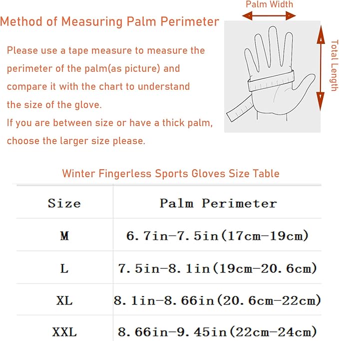 LJCUTE Winter Fingerless Fishing Gloves for Men & Women, Cold Weather Windproof Touchscreen Warm Cycling Gloves for Photography Hunting Ski Motorcycle Driving