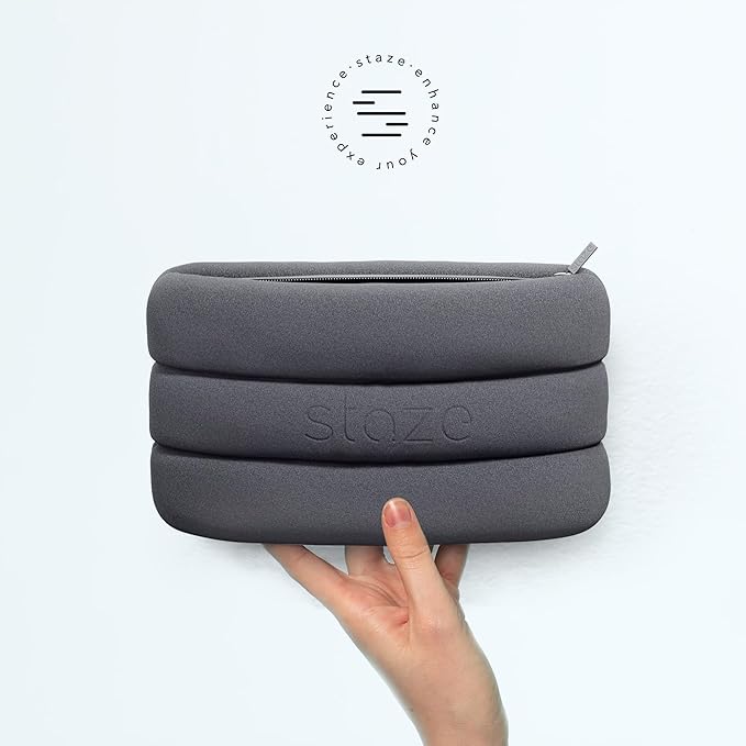 Staze Bag - Waterproof, Neoprene Pouch, Zipper Closure Stylish Pouch for Travel & Storage (Slate, 10.5” x 7”)