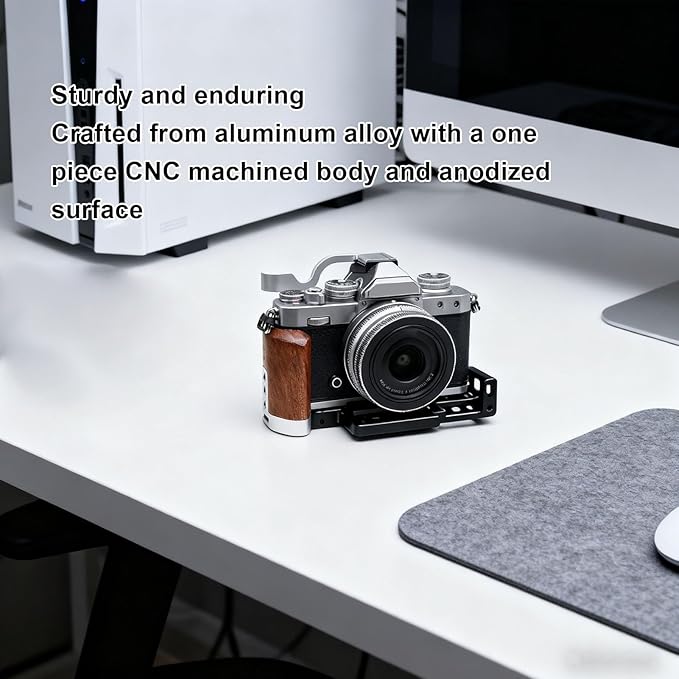 Pissente Aluminum Alloy Thumb Up Grip for ZF Camera, Hot Shoe Mounted Thumb Rest Handle for Comfort & Stability (Silver)