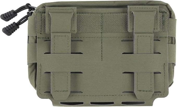 D.M.GEAR MOLLE Pouch Tactical Admin Pouch Belt EDC Tool Organizer Zippered Utility Waist Pack 8.2"x6.3"x1.2"