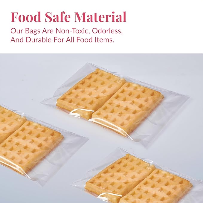 Prestee Self Sealing Cellophane Bags 4x6 In - 200 Pack - Clear Poly Bags for Cookies, Treats, and Gifts - Self-Sealing Closure - 100% Polypropylene -Food-Friendly Cello Bags - Clear Bags for Packaging