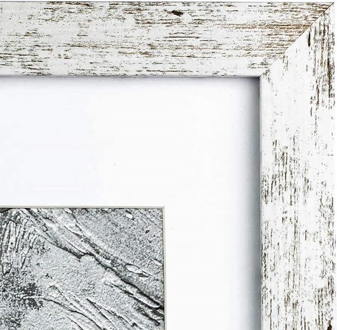 kennethan 11x14 White Picture Frame - Made to Display Pictures 8x10 with Mat or 11x14 Without Mat - Wide Molding - Wall Mounting Display for Home, Office,Gallery,Holiday with Photos, Posters