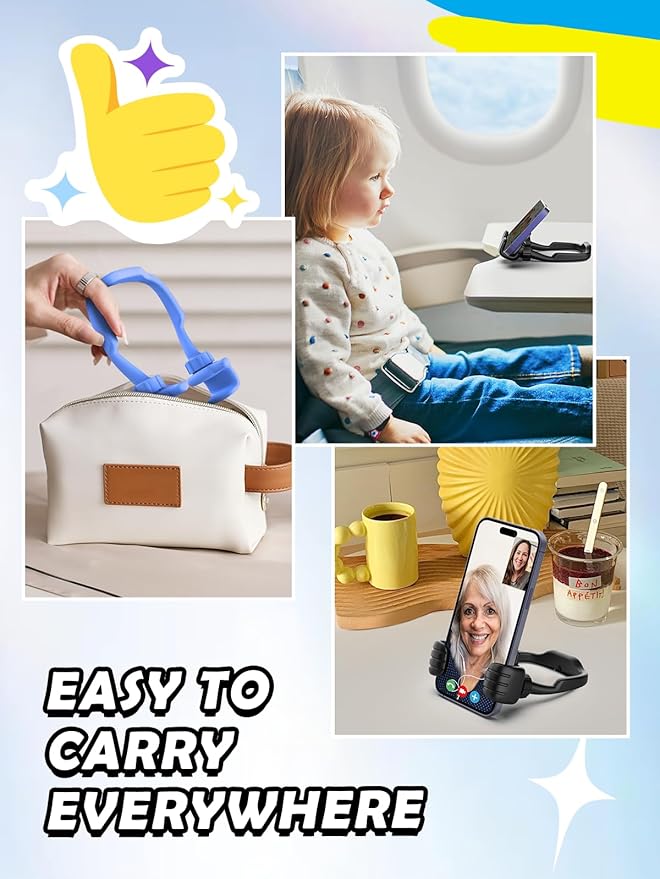 Easter Basket Stuffers for Teens Boys Girls Him Men Ideas: 2 Pack Thumbs Up Lazy Phone Stand Cell Phone Holder Easter Gifts for Kids Teenage Son Her Women Wife Adults Funny Cool Gadgets