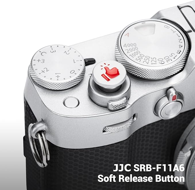 JJC Camera Soft Release Button, Shutter Button for Fuji Fujifilm X-M5 X-T5 X-T4 X-50T X-T30 III II X-PRO3 X00VI X100V X100 X-E5 X-E4 X Half Leica Q3 M10 M9 RX10 IV RX10 III Nikon Zf Df, ‘Like’ Pattern