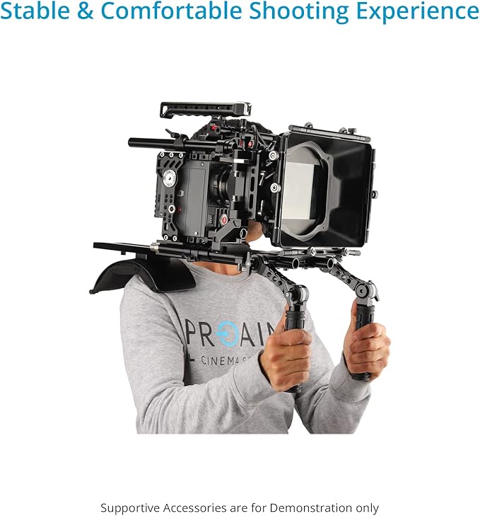 CAMTREE Hunt Universal 19mm/15mm Rosette Handle Set for DSLR & Video Camera Shoulder Mount Rigs. (CH-1915-RH)