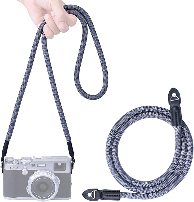 Vintage Camera Neck Strap,Nylon Rope Camera Shoulder Straps for Photographers Film DSLR