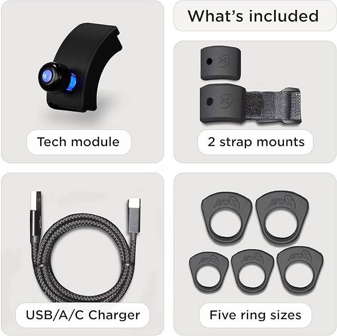 ArcX Bluetooth Smart Ring Remote Control - Waterproof, Super Light, Multi-Function Wearable Technology for The Ultimate Hands Free Control of Any Device