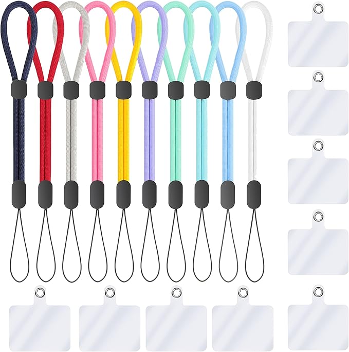 Hand Wrist Strap Lanyard, Adjustable Nylon Colorful for Mobile Phone, Camara, USB Flash Drive, ID Name Tag Badge
