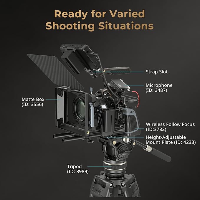 SmallRig Night Eagle Z6III Camera Cage Kit for Nikon Z6 III, Aluminum Alloy Full Cage with Top Handle, with Quick Release Plate for Arca-Swiss and Cold Shoe Mount for Microphone and Light - 4522