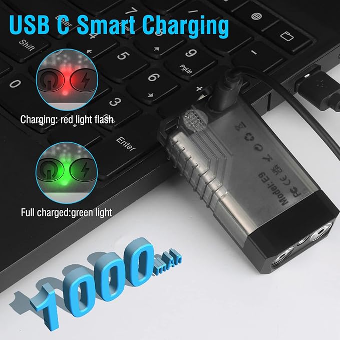 BORUIT V10 Small Powerful Keychain Flashlight with 365nm UV Red Green Blue Light,High Lumens USB C Rechargeable Mini Pocket LED EDC Flash Light-14 Modes,Tail Magnet,Beeping Sound,Black