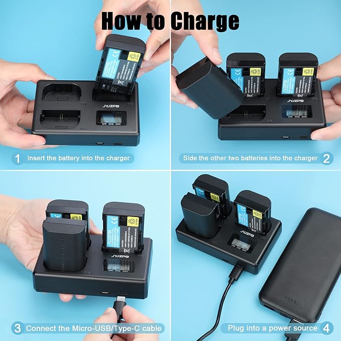 LP-E6N LP-E6 Battery Charger Set, 3-Slot LCD Charger for Canon EOS R R5 R6 R7 R5 C, R6 Mark II,EOS 5D Mark II III IV, 5D SR, 6D Mark II 7D Mark II, 6D 7D 90D 80D 70D 60D 60Da, XC10 XC15 Camera 2300mAh