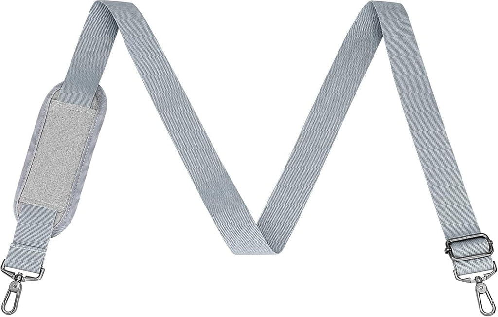 RAINYEAR 59 Inch Shoulder Strap for Bag, Adjustable Soft Padded Replacement Shoulder Strap with Metal Hooks for Messenger Bag
