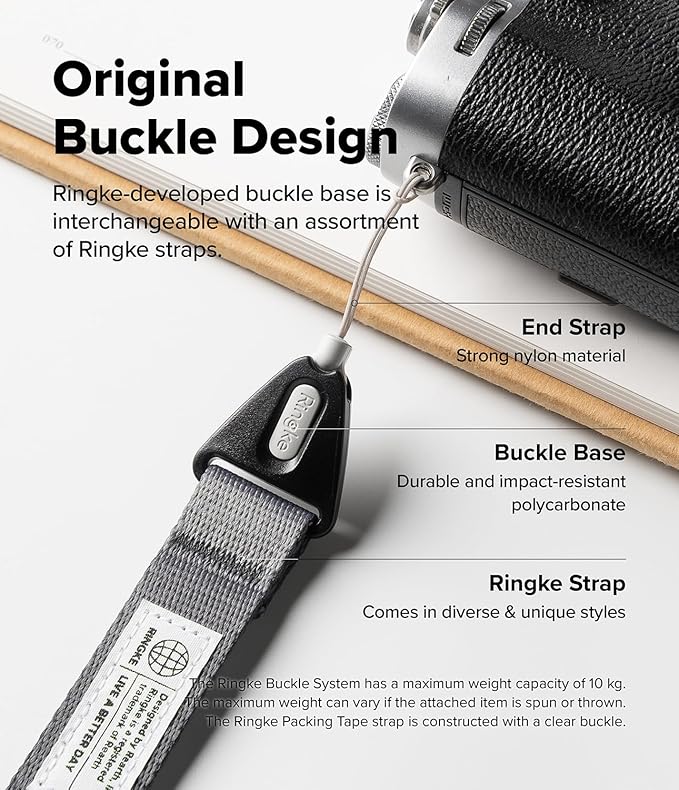 Ringke Shoulder Crossbody Strap [Adjustable Neck Lanyard Strap with Sturdy String] [One-Touch Buckle] for Phone Case, Camera, Keys, USB Flash Drive, and ID Badge - Graphite