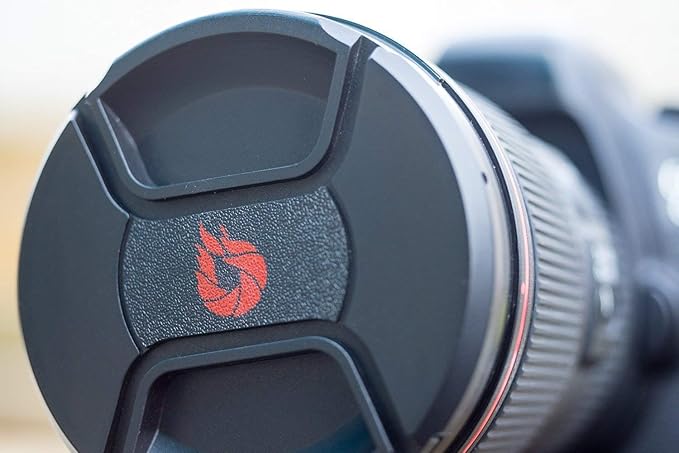 86mm Snap-On Center-Pinch Lens Cap, Extra Strong Springs, Camera Lens Cover, Made from 100% Recycled Plastic - Compatible with Nikon, Canon, Sony & Other DSLR Cameras