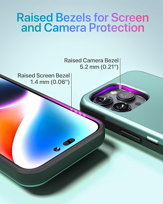 TORU for iPhone 15 Pro Max Wallet Case with Card Holder, Hidden ID Credit Card Slot Flip Kickstand, Slim Fit Shockproof Heavy Duty Phone Cover with Strap - Green