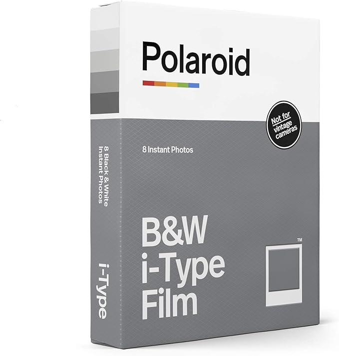 Polaroid I-Type Film Variety Pack - I-Type Color, B&W, Black Frame (32 Photos) (6182)