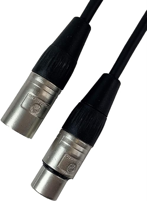 Gearlux XLR Microphone Cable, Fully Balanced, Male to Female, 15 Feet - 6 Pack