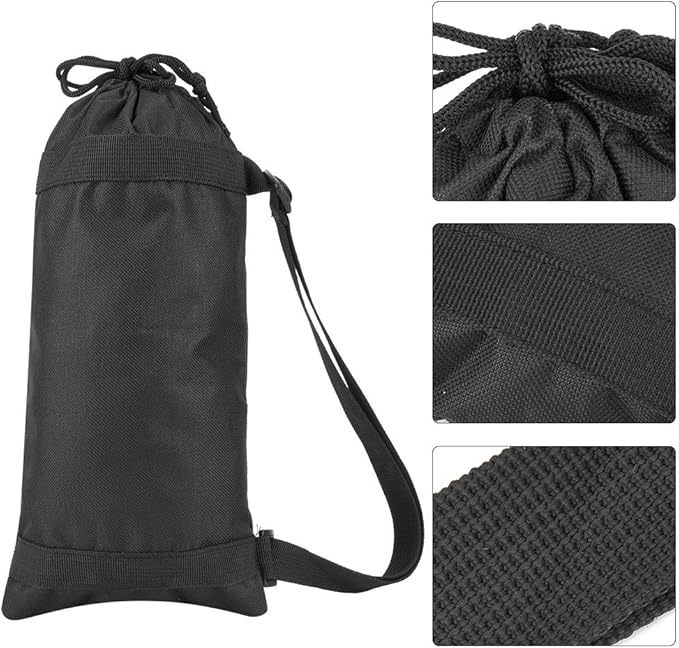 Pomya Camera Tripod Carry Bag Black (35cm) - Oxford Cloth, Portable, Folding, Padded Strap