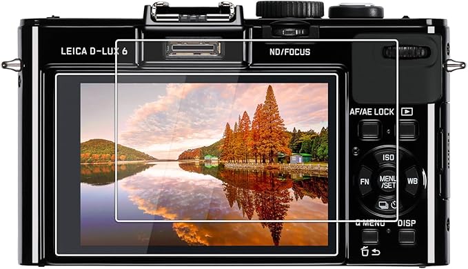 kinokoo Tempered Glass Film for Leica D-LUX6/D-LUX5 Crystal Clear Film Leica D-LUX6 D-LUX5 Screen Protector Bubble-free/Anti-scratch(2 pack)