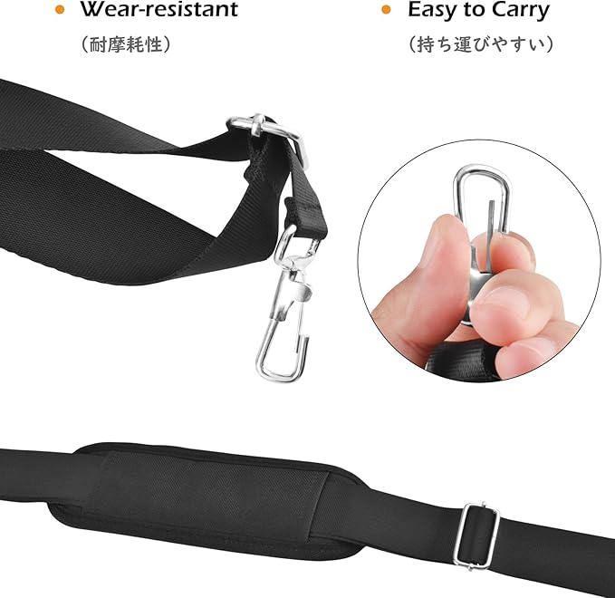 TRIWONDER Bag Shoulder Strap Replacement Adjustable Strap with Padded Metal Hooks for Crossbody Bags Messenger Bags Laptops