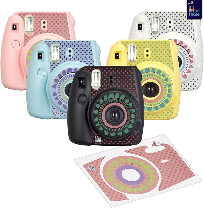 Fujifilm Instax Mini 9 Instant Camera Cobalt Blue with Carrying Case + Fuji Instax Film Value Pack (40 Sheets) Accessories Bundle, Color Filters, Photo Album, Assorted Frames, Selfie Lens + More
