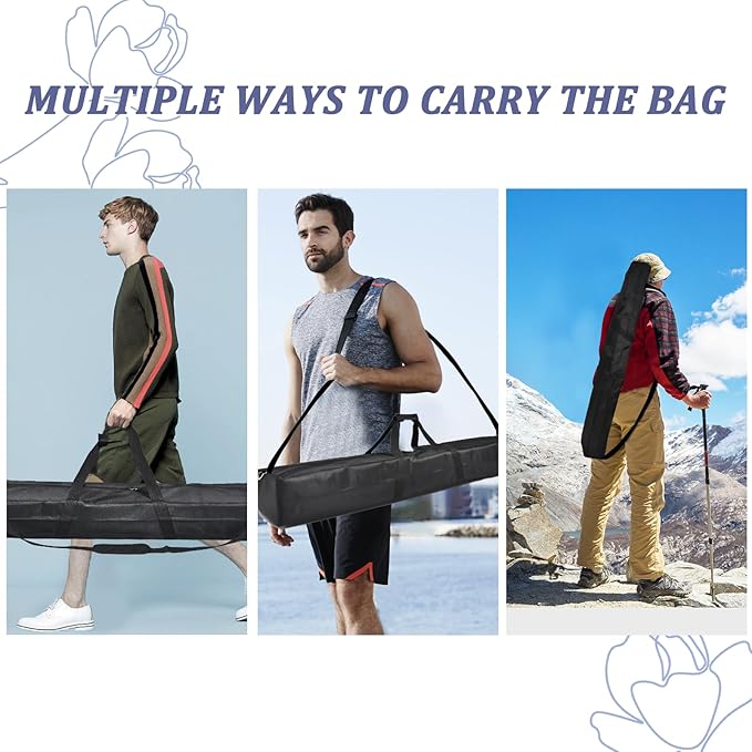 48in Heavy Duty Tripod Bag with Adjustable Padded Shoulder Strap and Handle, Carrying Case for Speaker, Mic, Light Stand and Photography Studio Equipment