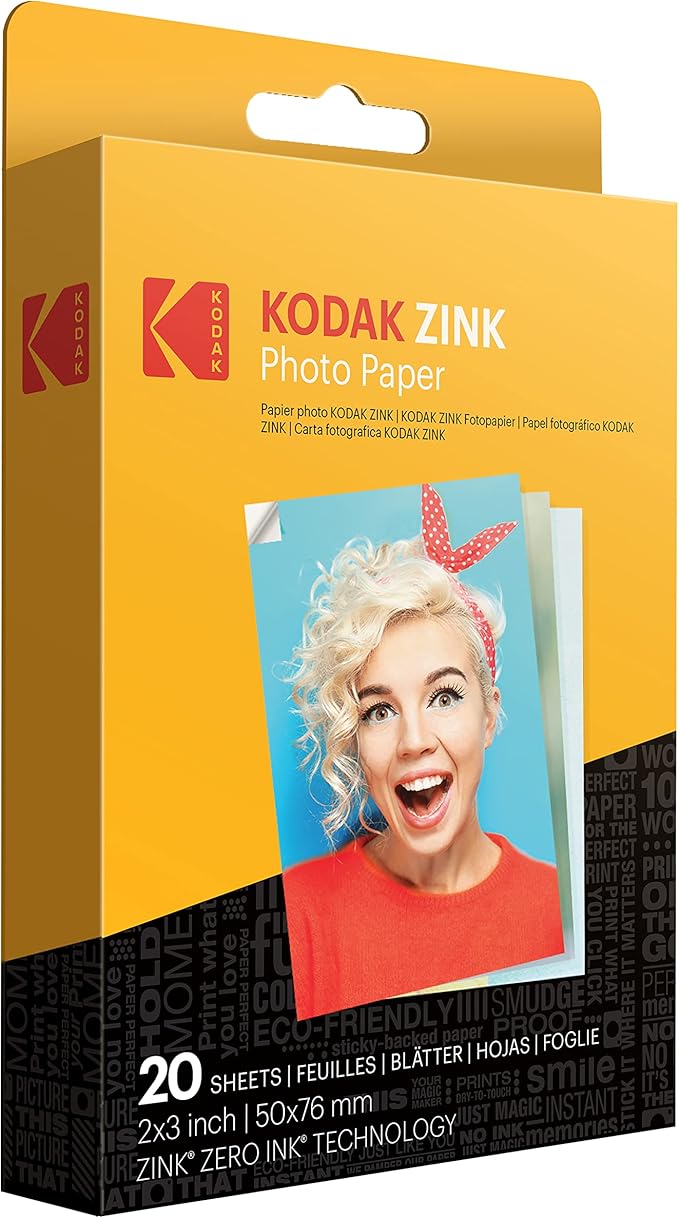 Kodak Step Touch 13MP Digital Camera & Instant Printer with 3.5 LCD Touchscreen (White) Go Bundle