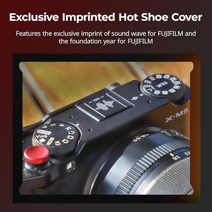 SmallRig Thumb Grip with Hot Shoe Cover for FUJIFILM X-M5 + X-M5 Handgrip L-Shape Grip