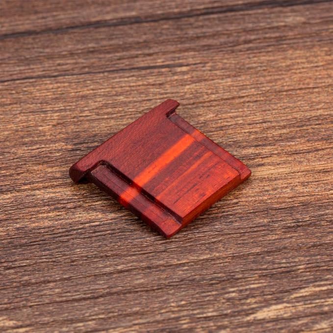Wood Camera Hot Shoe Cover Compatible with X-T30 X-T100 X-H1 X-T20 X100F X-T10 X-T3 X-T2 X-PRO2 X-PRO1 X-E3 X-A2 X-A5 X100T X100S X30 X70 Cameras Hot Shoe Protector Cap 1 PCS Red