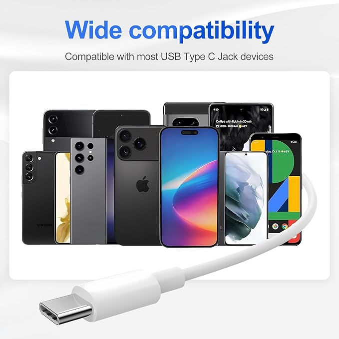 USB C Headphones 2 Pack, Type C Earphones with Microphone & Remote Control Noise Cancelling Wired Earbuds USB C for iPhone 17 16 15 Pro Max, iPad Pro, Samsung Galaxy S25 S24 Ultra, Pixel 9