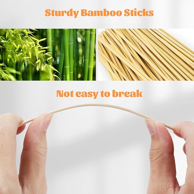 500pcs Pointed Cotton Swabs with Storage Case, 6 inch Precision Gun Cleaning Swabs, Lint Free Bamboo Handle Long Cotton Swabs for Gun Cleaning, Makeup & Electronics