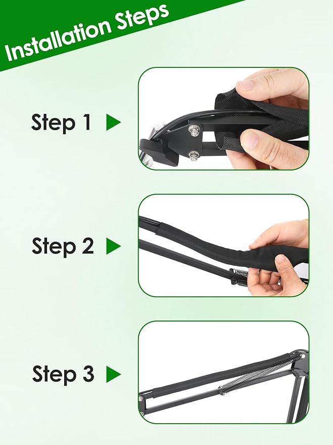 Wire Sleeves for Cables -Mic Boom Arm Cables Sleeve, Tidy up the Wire Harness, Versatile, Flexible and Easy to Install by YOUSHARES (2PCS)