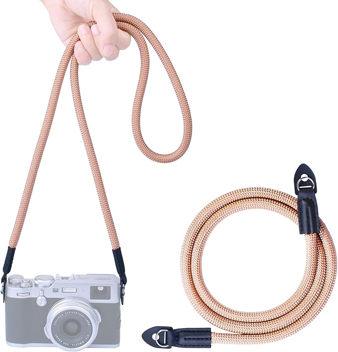 Vintage Camera Neck Strap,Nylon Rope Camera Shoulder Straps for Photographers Film DSLR