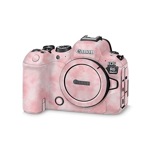 Glossy Glitter Camera Skin Compatible with Canon EOS R6 Mark II Camera (2022) - Cotton Cloud - Premium 3M Vinyl Protective Wrap Decal Cover - Easy to Apply | Crafted in The USA by MightySkins
