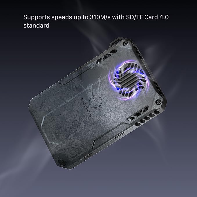 Tilta Khronos Cooling Storage System Compatible with iPhone 15/16 Pro & Pro Max – Space Gray | MagSafe Mount, SD/TF/M.2 SSD Support, 310MB/s Transfer, USB-C PD 100W, Silent Cooling