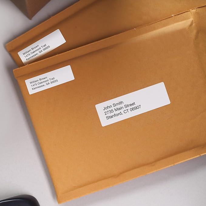 DYMO Authentic LW Return Address Labels DYMO Labels for LabelWriter Label Printers White 3/4" x 2" 1 Roll of 500