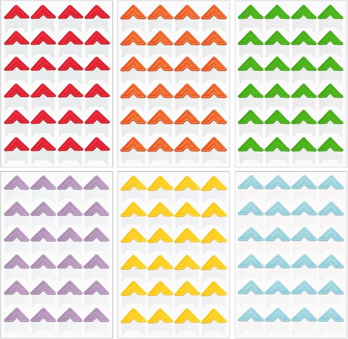 ALLYDREW Photo Corner Stickers, Photo Mounting Self Adhesives for DIY Crafts, Scrapbooking, Album, Diary, 13 Sheets / 312 Pieces