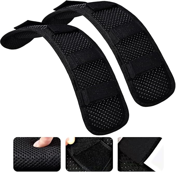 ZINZ 2-Pack Universal Shoulder Pad with Ultra Thick Cushion for Bag Luggage Bag Crossbody, Plus Long & Anti-Slip & Breathable,Black