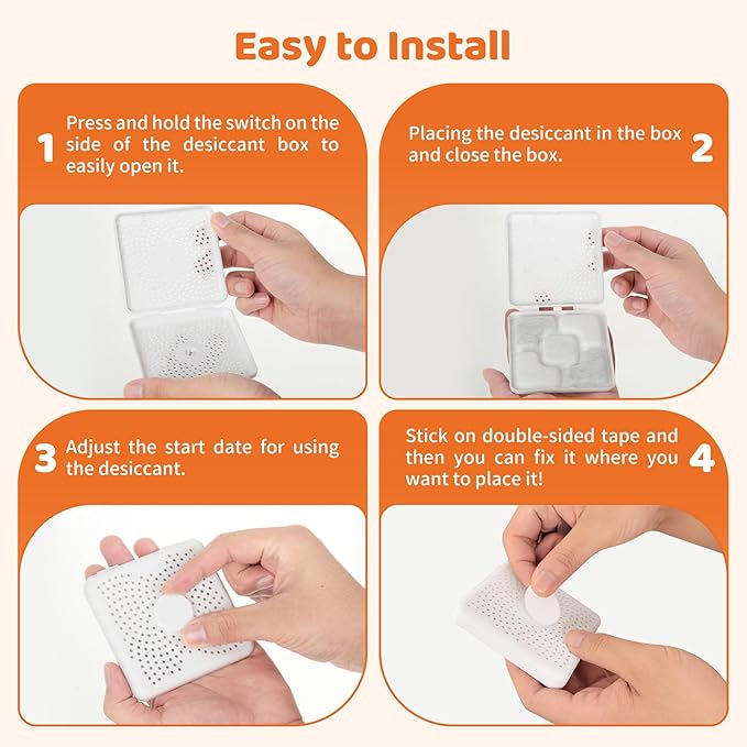 8-Pack Pet Food Desiccant Bag, Compatible with Petlibro Automatic Feeders,Upgrade Pet libro Desiccant Packets Keep Cat Food & Dog Food Dry and Fresh,with 8 desiccant case for storage
