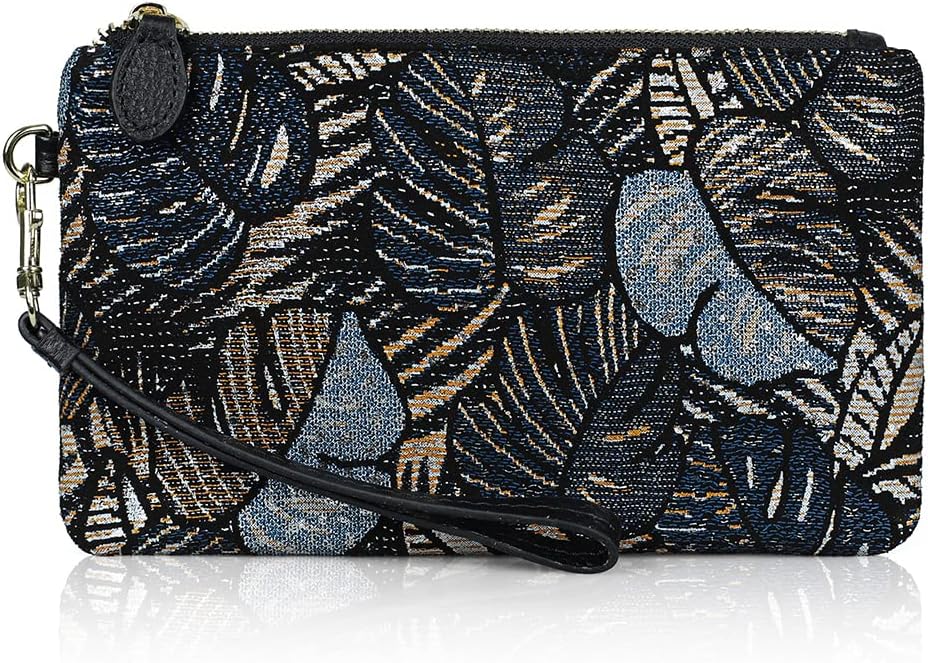 befen Genuine Leather Wristlet Clutch RFID Blocking Bag Cell Phone Wallet Purse Wristlet Wallet Purses and Handbags for Women