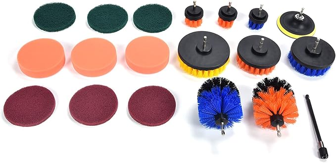 Drill Brush Kit Cleaning Set for Household Nylon Plastic Material