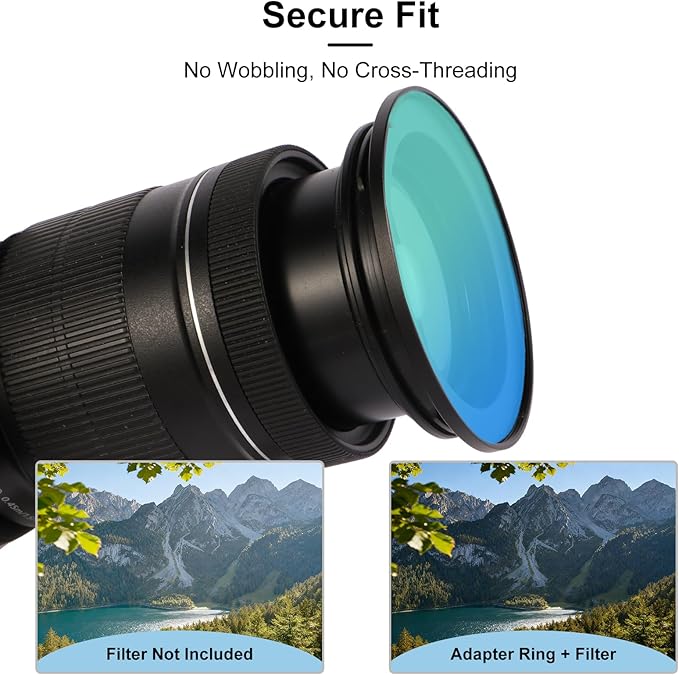 Camkix 67-82mm (2 Pcs) Step-Up Filter Ring Adapter, 67mm to 82mm - Set of Stepup Rings for 67mm Lens - Install 82mm ND CPL UV Lens Filter - Camera Lens Adapter 67-82mm - Accessories Photography