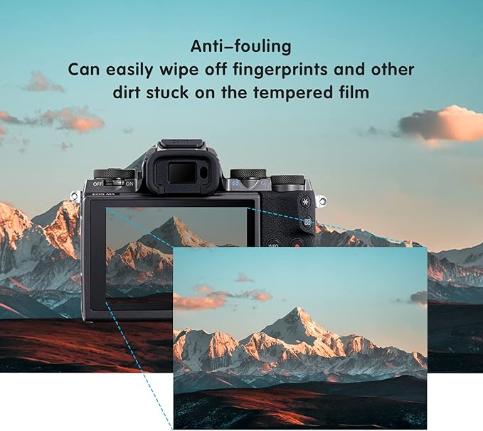 kinokoo Tempered Glass Film for fuji X100F/X100T Crystal Clear Film FUJIFILM X100F X100T Screen Protector Bubble-free/Anti-scratch(2 pack)