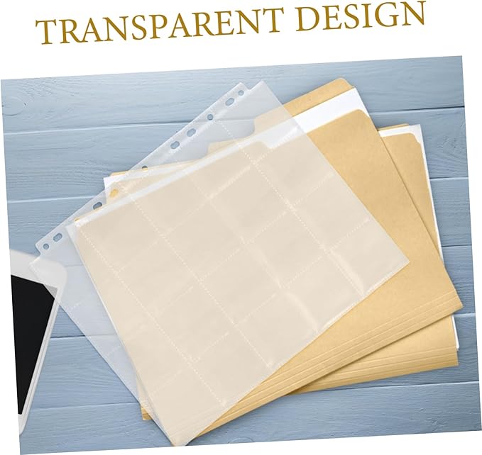 30pcs Film Negative Holder Binder Pages Acid Storage Sleeves for Safe Film Negative Organization for Photographers and Hobbyists