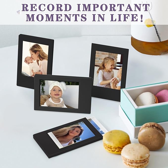CAIYOULE Mini Photo Frame for Instax Mini 12/11/EVO/SE/8/7+/99 3 inch instant mini Film-Classic for Polaroid 2.15x3.4 inch Picture Frame-Black (10 Pack)