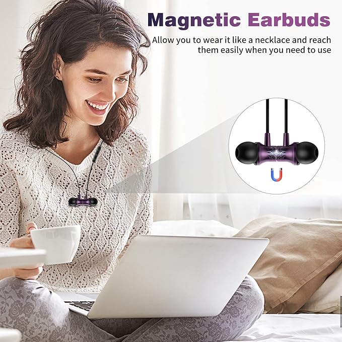 COOYA USB C Headphone Type C Wired Earbuds for iPhone 17 16 15 Pro Max iPad 10 Air 6 Pixel 9 8 Magnetic Bass Noise Canceling In-Ear Earphone+Mic for Samsung Galaxy S25 Ultra A16 S24 S23 for OnePlus 13