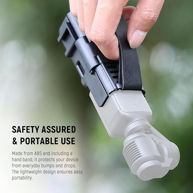 NEEWER Basics Protective Case with Hand Strap, Compatible with DJI Osmo Pocket 3, Pocket 3 Creator Combo Accessories, Extension Handle, Housing Extension Frame, Cold Shoe, Type C Port, SD Card Slot